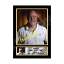 MIKE GATTING 2 Limited Edition Cricketer Signed Print - Cricket Player