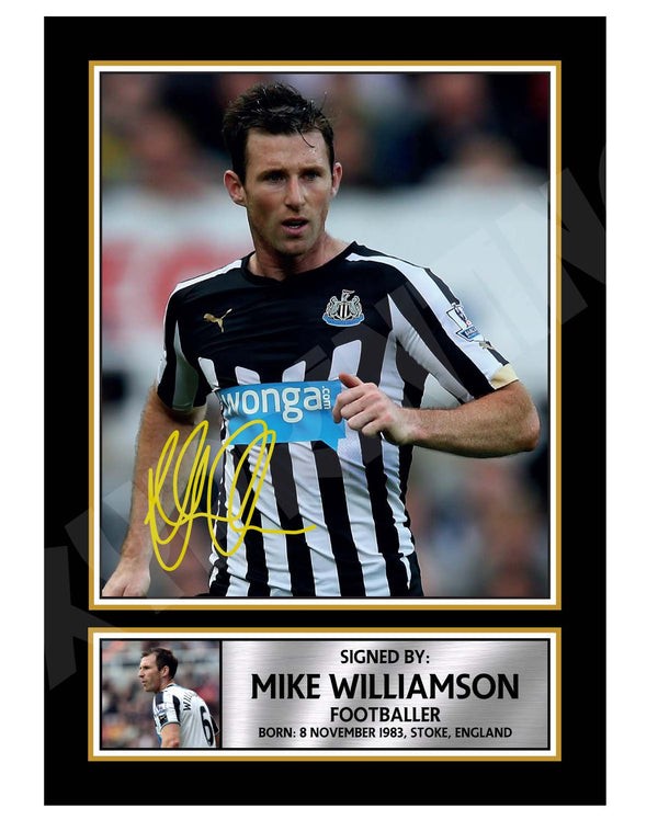 MIKE WILLIAMSON 2 Football Player Printed Signature Print
