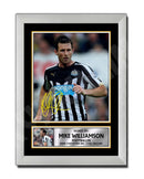MIKE WILLIAMSON 2 Limited Edition Football Player Signed Print - Football