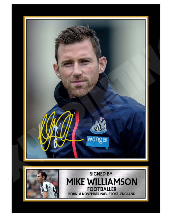 MIKE WILLIAMSON (1) Football Player Printed Signature Print