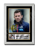 MIKE WILLIAMSON (1) Limited Edition Football Player Signed Print - Football