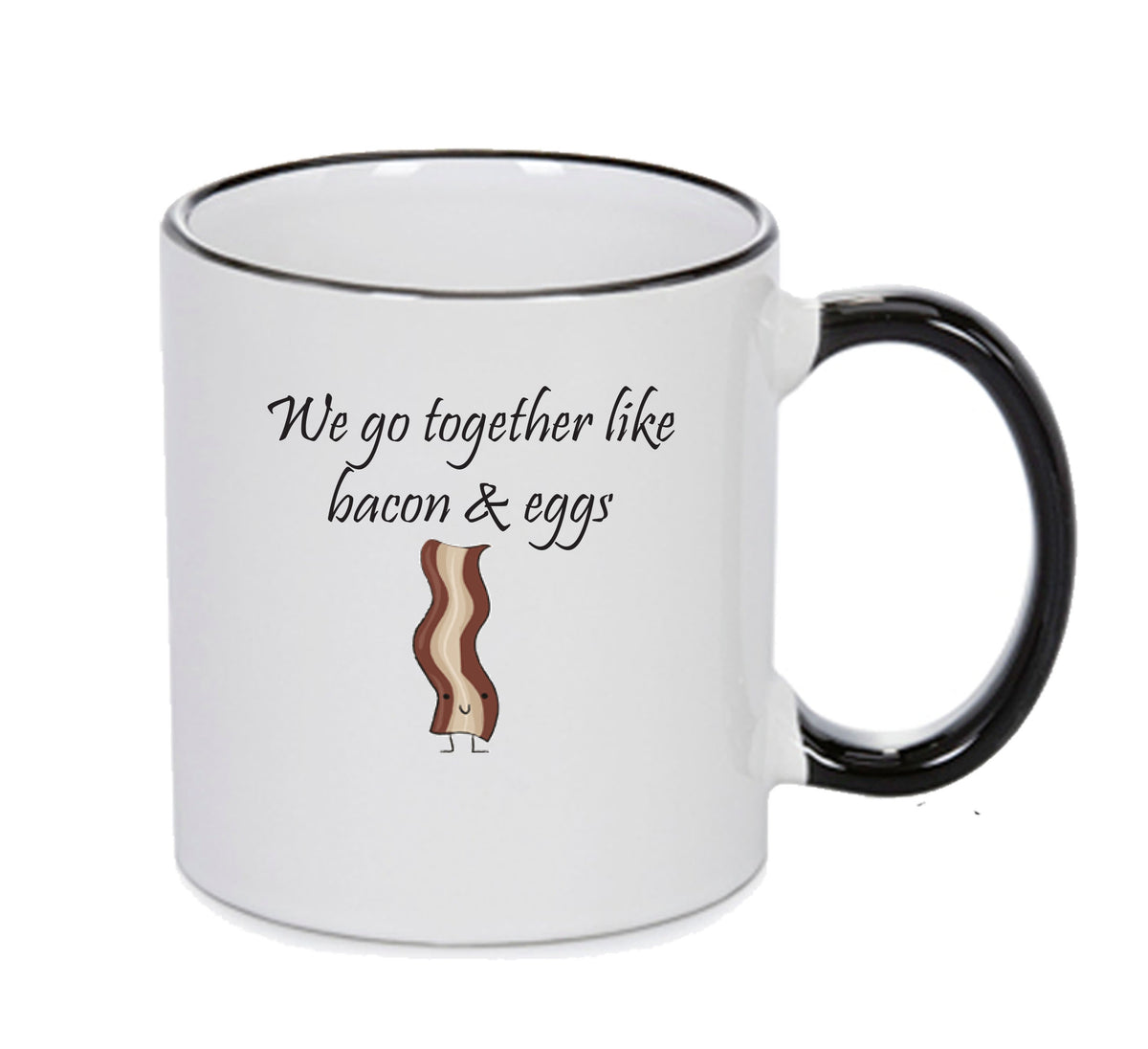 MILK AND COOKIES !!! Bacon !!! Mug Adult Mug Gift – printed mug product image 1