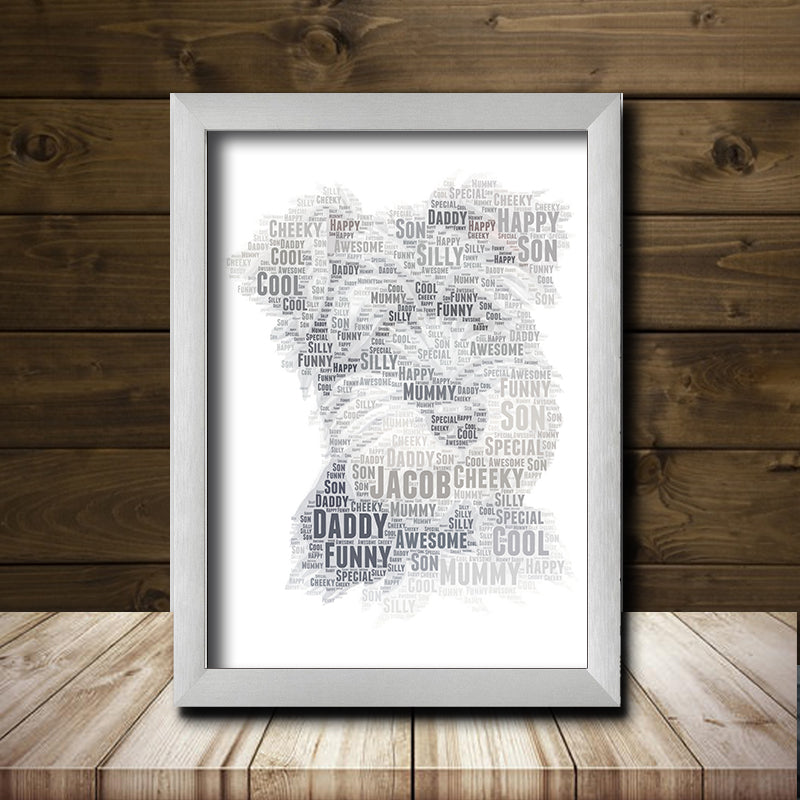 Personalised Mini Schnauzer 1 Word Art Poster Print