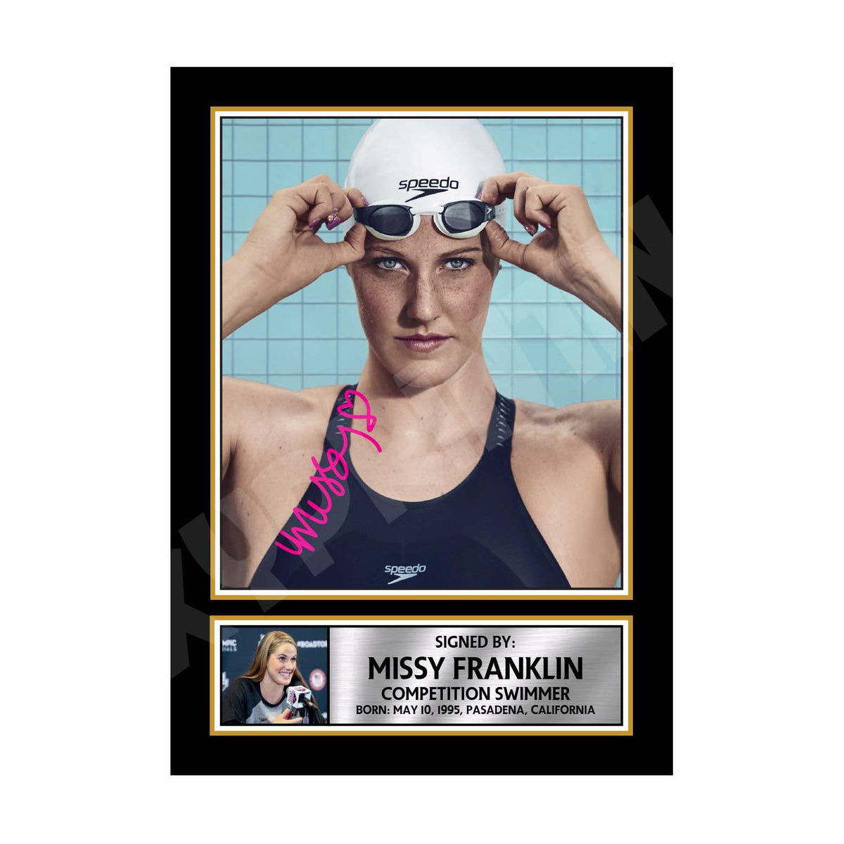 MISSY FRANKLIN (1) Limited Edition Athletics Signed Print - Athletic