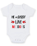 Me and Daddy Love MK DONS Personalised FOOTBALL TEAM Baby Grow