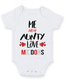 Me and My Aunty Love MK DONS Personalised FOOTBALL TEAM Baby Grow