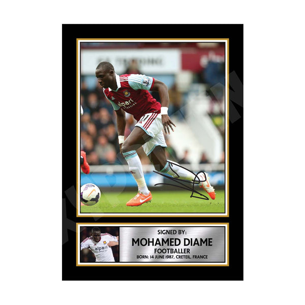 MOHAMED DIAME 2 Football Player Printed Signature Print