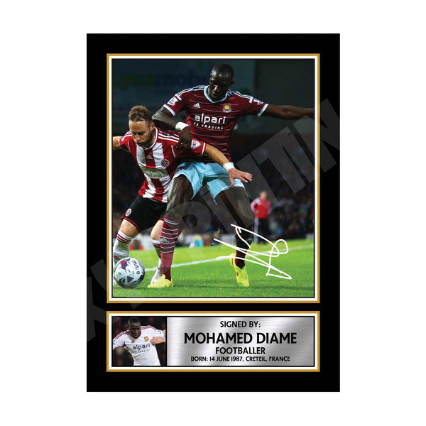 MOHAMED DIAME (1) Football Player Printed Signature Print