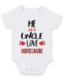 Me and My Uncle Love MORECAMBE Personalised FOOTBALL TEAM Baby Grow