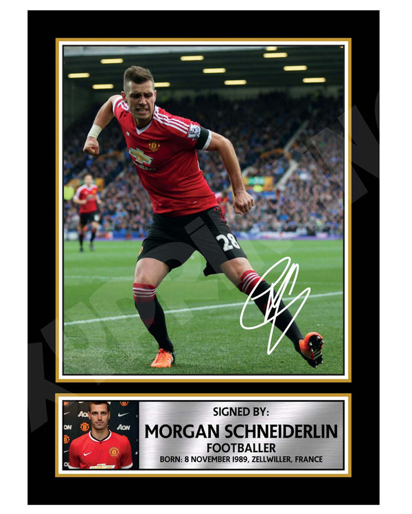 MORGAN SCHNEIDERLIN Football Player Printed Signature Print