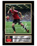 MORGAN SCHNEIDERLIN Limited Edition Football Player Signed Print - Football