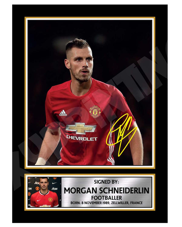 MORGAN SCHNEIDERLIN 2 Football Player Printed Signature Print