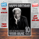 MORGAN FREEMAN BM2 THEME INSPIRED Style PERSONALISED Kids Adult FUNNY Birthday Card