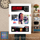 Madden 95 Super Nintendo GAME INSPIRED THEME Retro Gaming Poster A4 A3 A2 Or A1