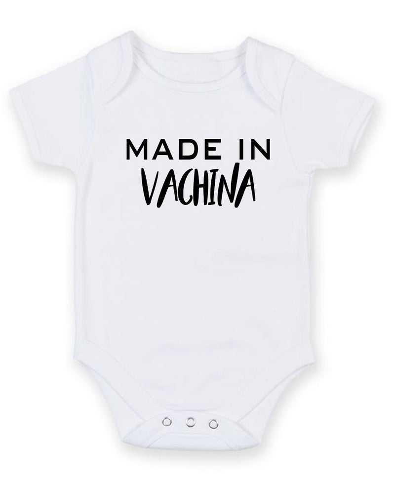 Made In Vachina 2 Personalised Baby Boy Girl Unisex Short Sleeve Bodysuit