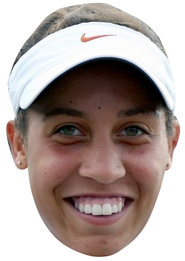 MADISON KEYS JB - Tennis Fancy Dress Cardboard Celebrity Party Face Mask