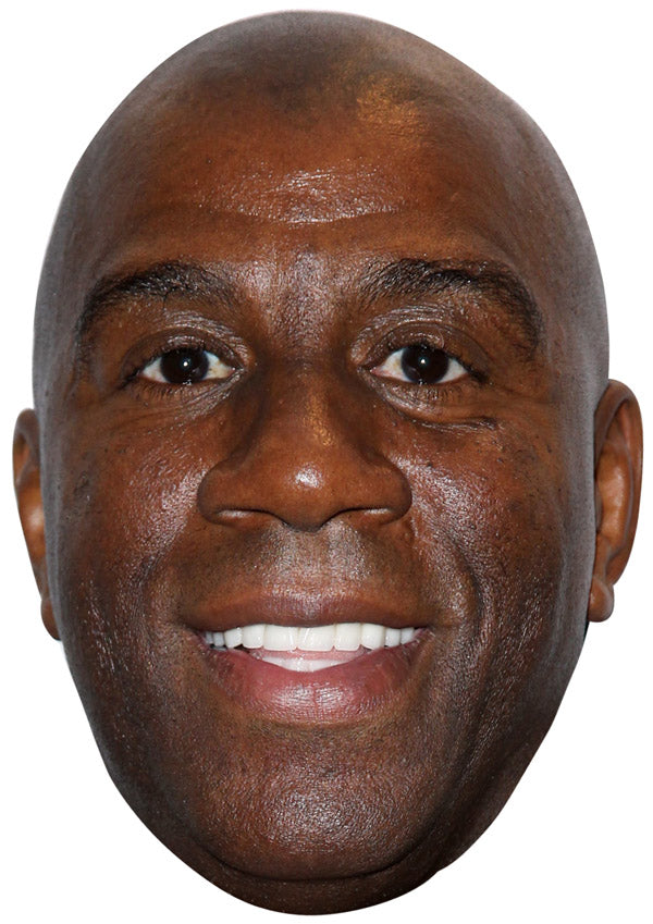 MAGIC JOHNSON JB - Basketball Star Fancy Dress Cardboard Celebrity Party Face Mask