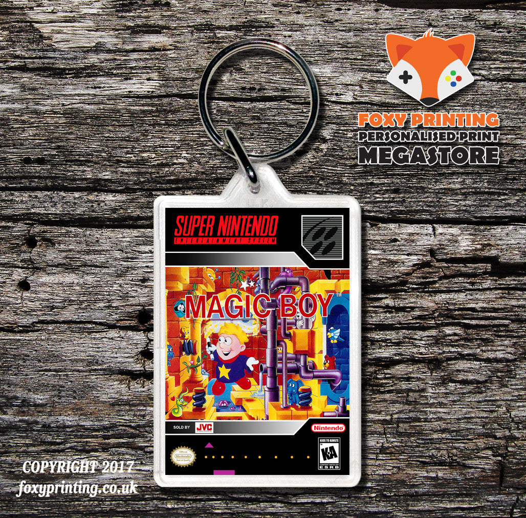 Magic Boy Game Inspired Retro Gaming Keyring