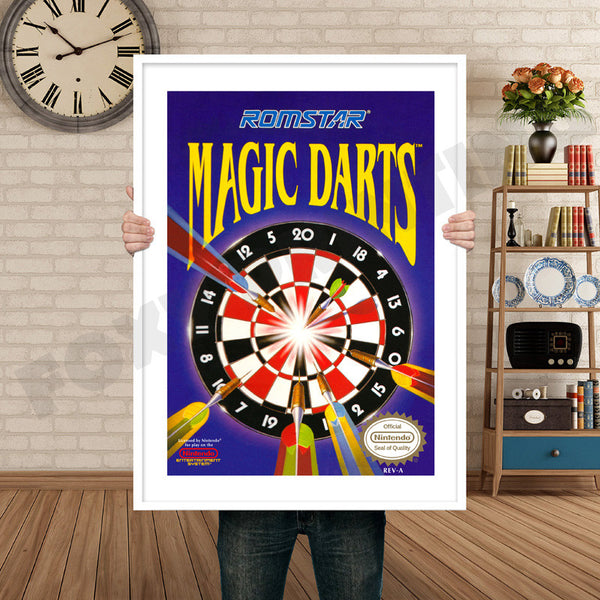 Magic Darts Retro Game Inspired Theme Nintendo NES Gaming