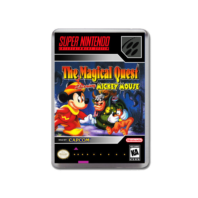 Magical Quest Starring Micky Mouse - SNES Inspired Game Retro Gaming Magnet