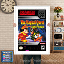 Magical Quest Starring Micky Mouse Super Nintendo GAME INSPIRED THEME Retro Gaming Poster A4 A3 A2 Or A1