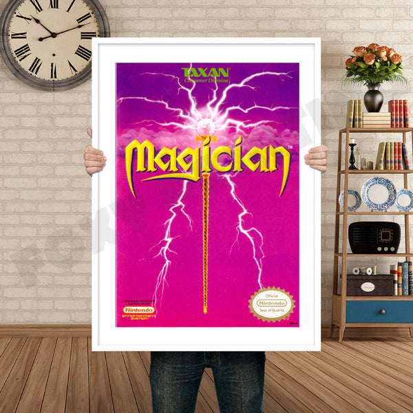 Magician Retro Game Inspired Theme Nintendo NES Gaming