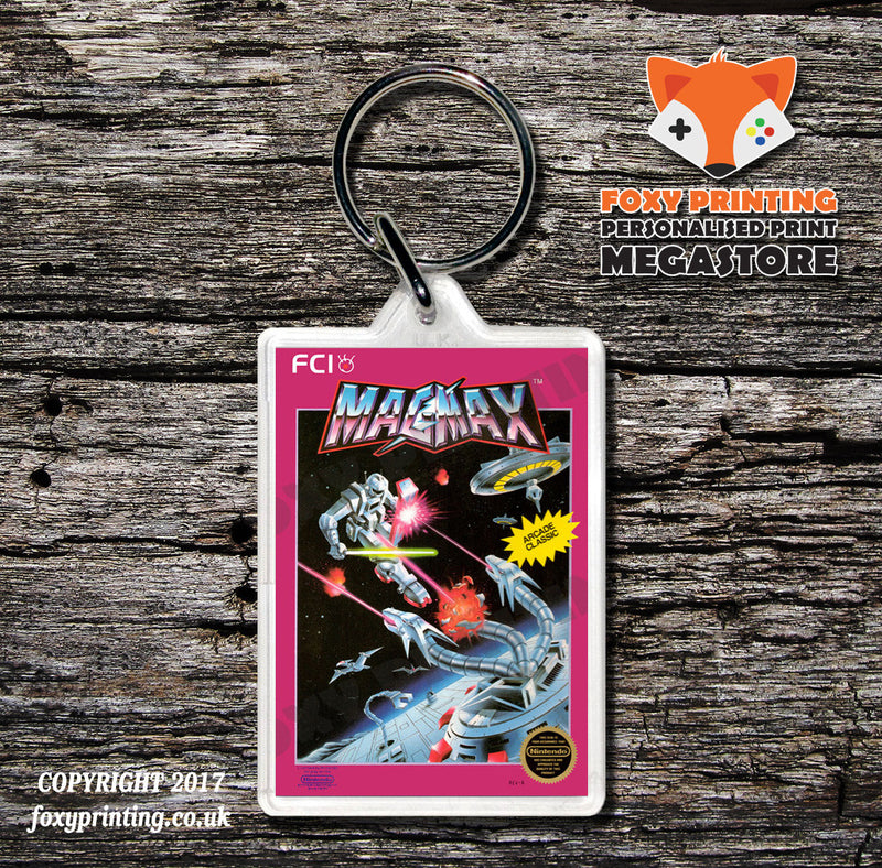 Magician Retro NES Game Cover Art Gaming Keyring