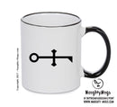 Magnesia Black Handle Alchemy Mug GOTHIC GOTH HORROR STARS HORROSCOPE BLACK MAGIC MUG