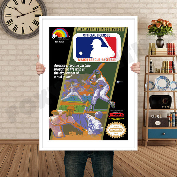Major League Baseball Retro Game Inspired Theme Nintendo NES Gaming
