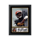 Malik Jefferson 2 Limited Edition Football Signed Print - American Footballer