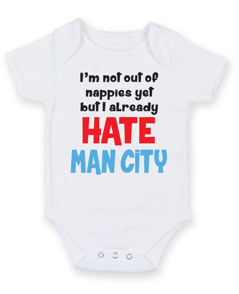 Man city baby grow top