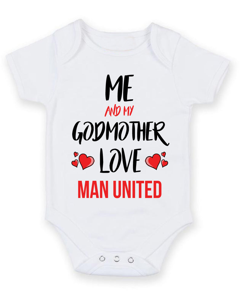 Me and Daddy Love Man United Baby Grow1 Personalised FOOTBALL TEAM Baby Grow