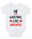 Me and Mummy love Man United Baby Grow2 Personalised FOOTBALL TEAM Baby Grow
