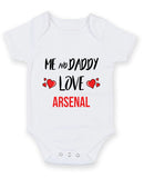 Me and My Godfather Love Man United Baby Grow4 Personalised FOOTBALL TEAM Baby Grow