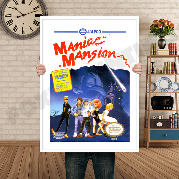 Maniac Mansion Retro Game Inspired Theme Nintendo NES Gaming