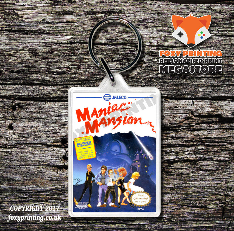 Major League Baseball Retro NES Game Cover Art Gaming Keyring