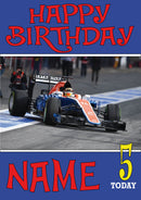 Personalised Manor Racing F1 THEME INSPIRED PERSONALISED Kids Adult Birthday Card 2