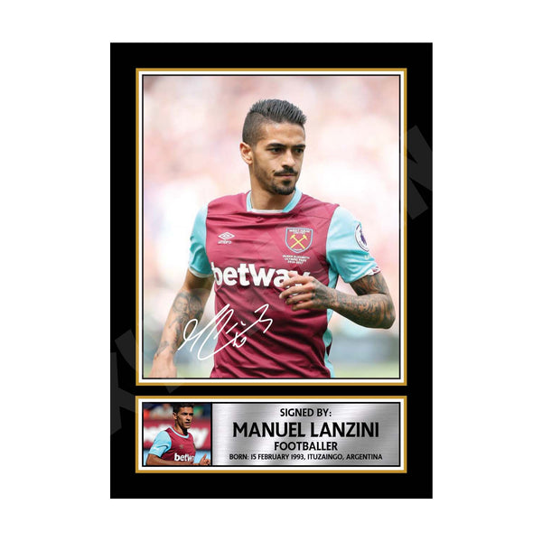 Manuel Lanzini 2 Football Player Printed Signature Print