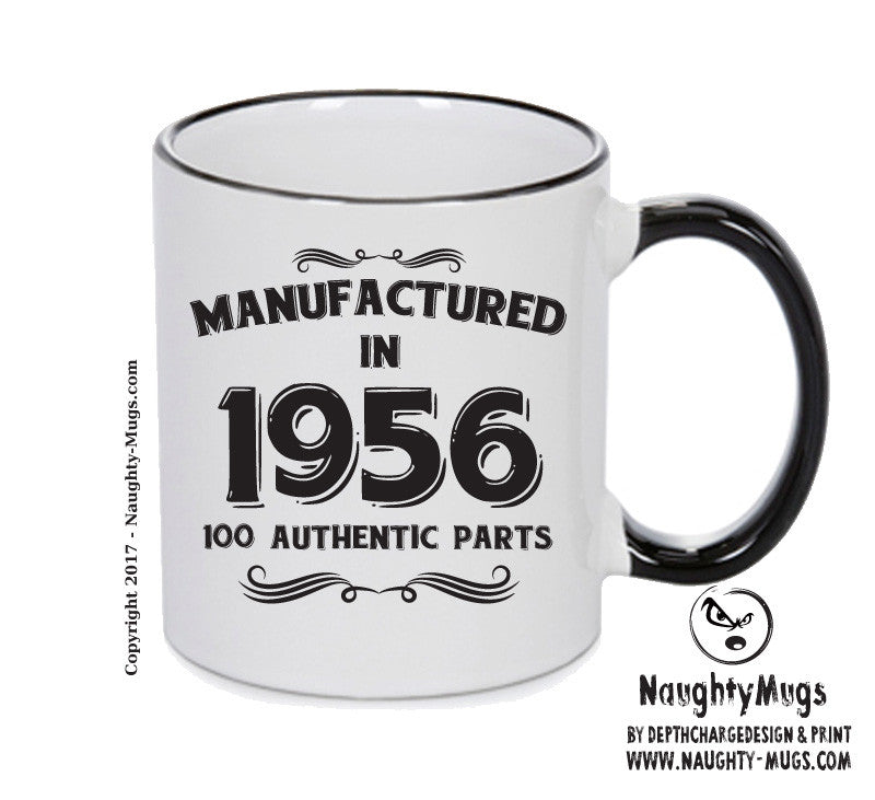 Manufactured In 1956 Printed Mug - Personalised Mug Cup Funny Novelty