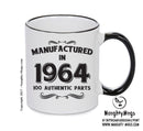 Manufactured In 1964 Printed Mug - Personalised Mug Cup Funny Novelty