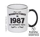 Manufactured In 1987 Printed Mug - Personalised Mug Cup Funny Novelty