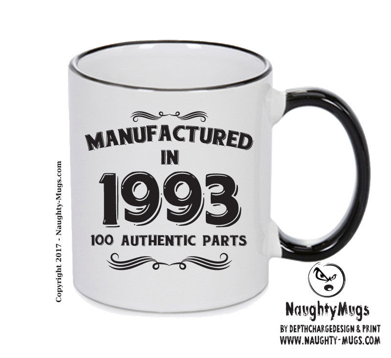 Manufactured In 1993 Printed Mug - Personalised Mug Cup Funny Novelty