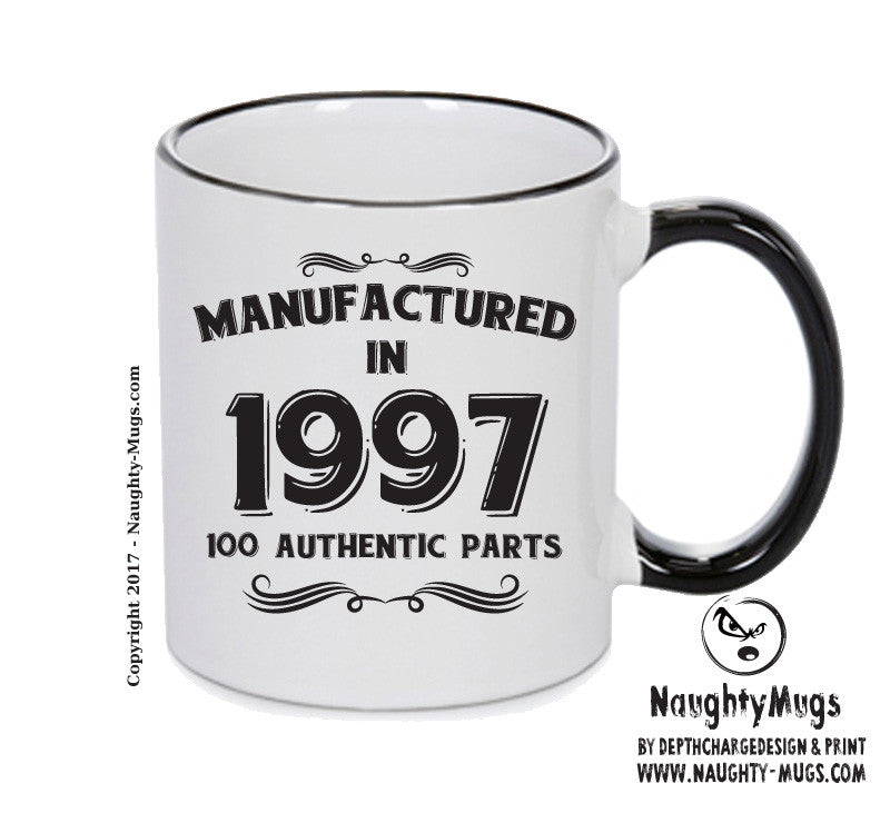 Manufactured In 1997 Printed Mug - Personalised Mug Cup Funny Novelty
