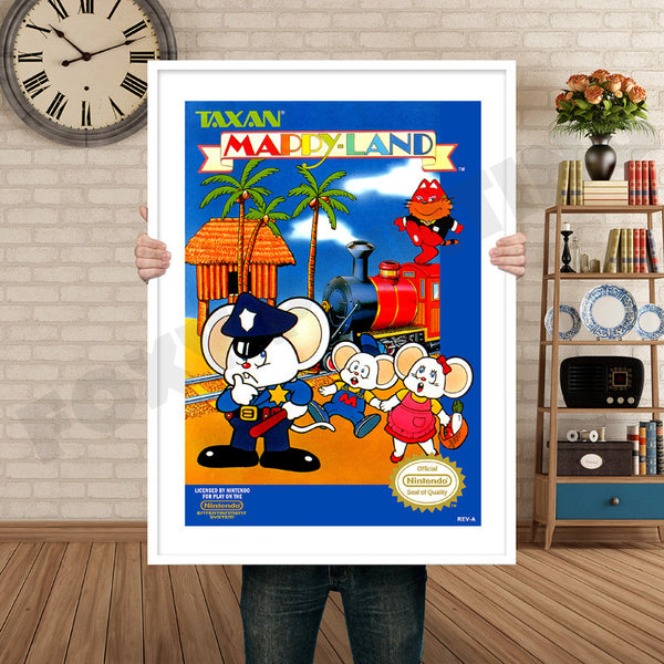 Mappyland Retro Game Inspired Theme Nintendo NES Gaming