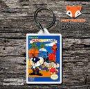 Maniac Mansion Retro NES Game Cover Art Gaming Keyring