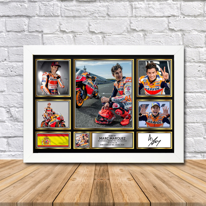 Marc Marquez Limited Edition Signed Print