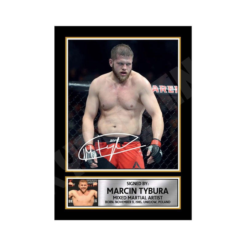 Marcin Tybura Limited Edition MMA Wrestler Signed Print - MMA Wrestling