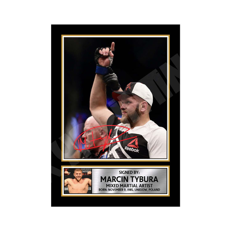 Marcin Tybura 2 Limited Edition MMA Wrestler Signed Print - MMA Wrestling