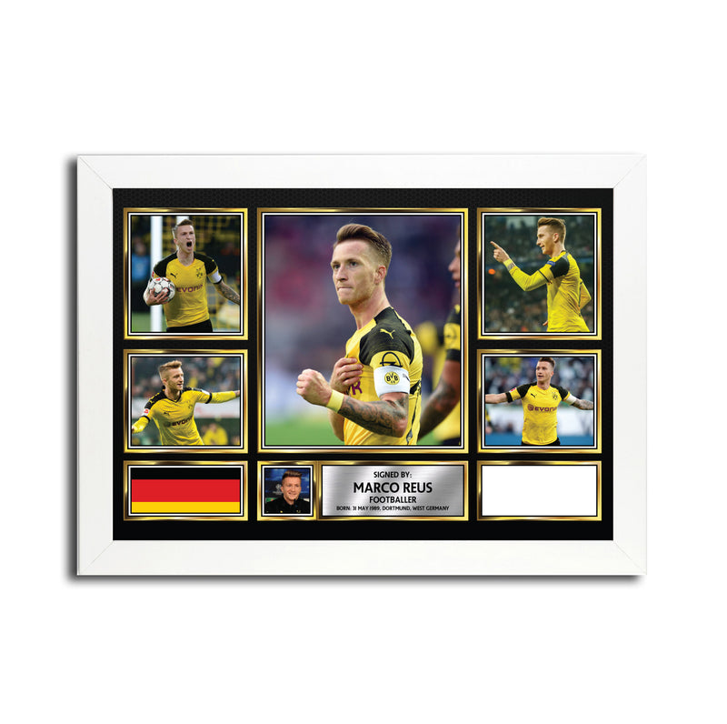 Marco Reus MC1641 - Black Frame Autographed Football Poster