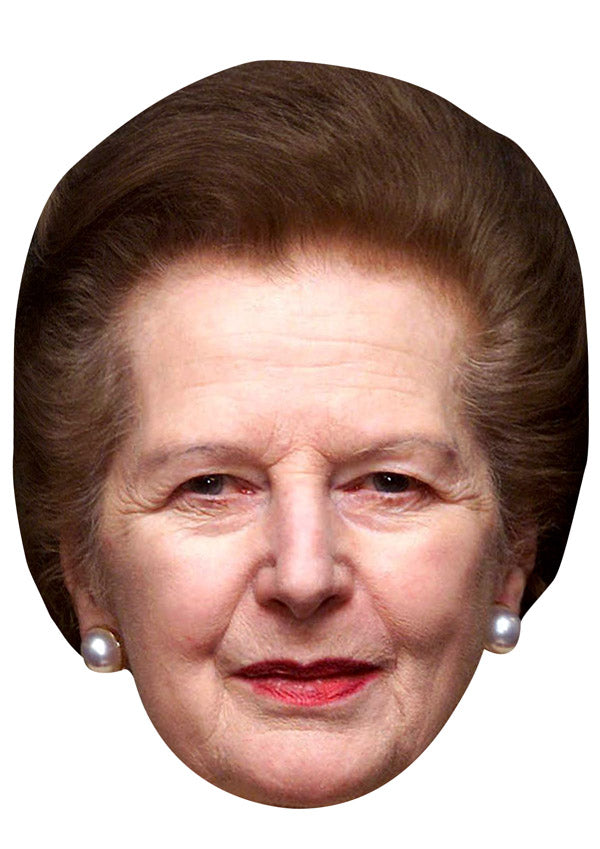 MARGARET THATCHER JB - TV Star Fancy Dress Cardboard Celebrity Party Face Mask